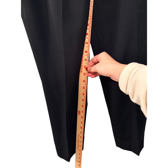 Alexander McQueen 100% Wool High Rise Trousers 6 Straight Leg Cropped Pants 42 - Picture 14 of 15